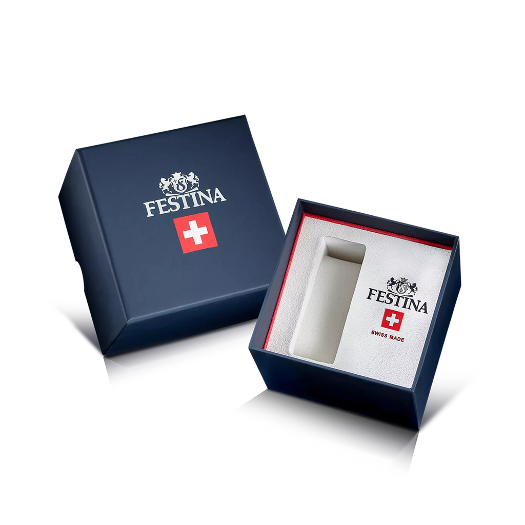 MONTRE FESTINA SWISS MADE BRACELET EN ACIER INOXYDABLE HOMME