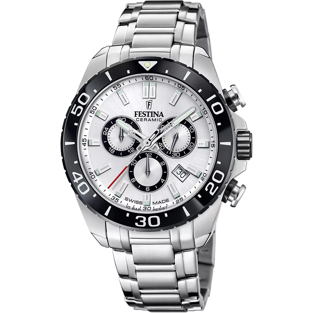 MONTRE FESTINA SWISS MADE BRACELET EN ACIER INOXYDABLE HOMME